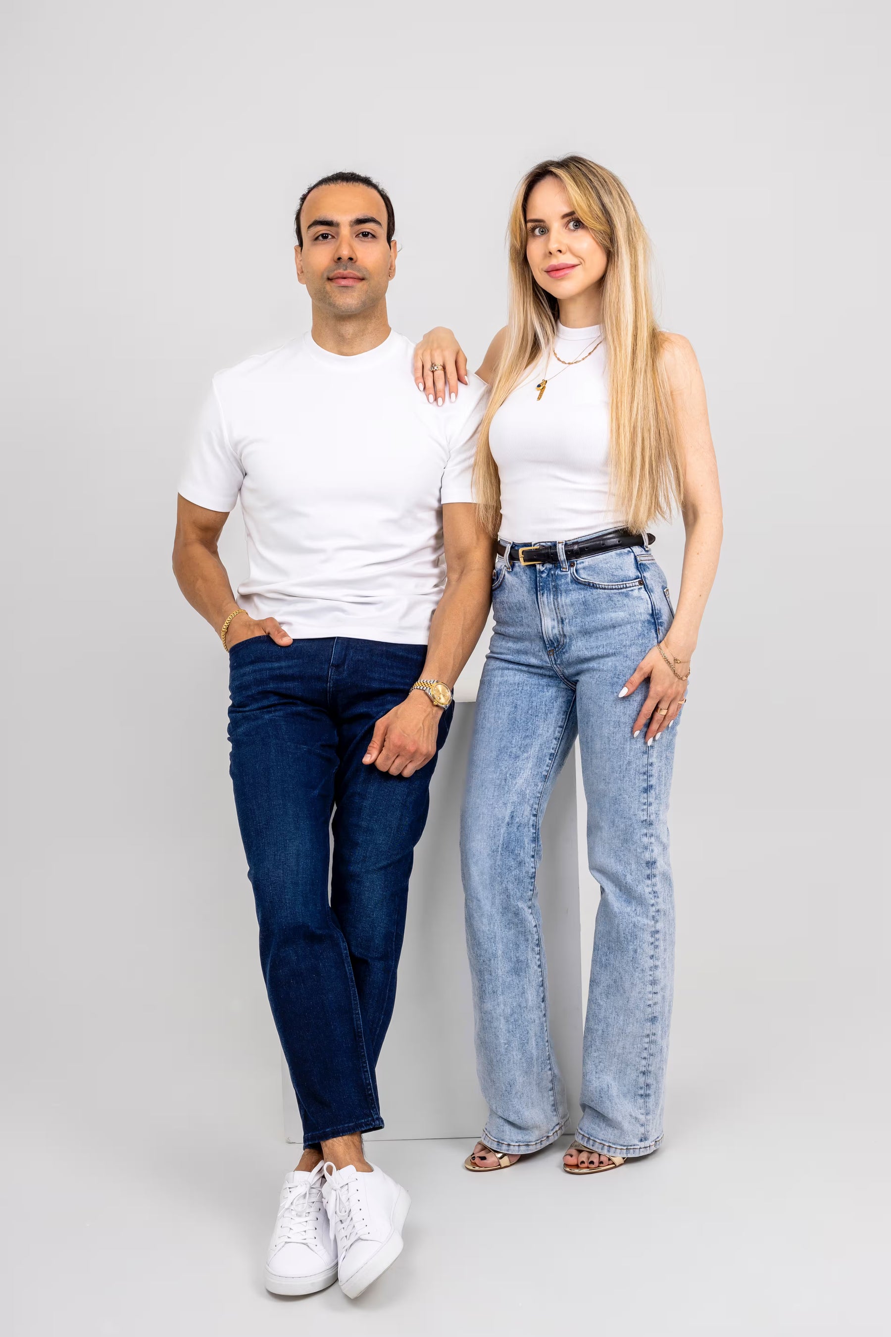 Leochèle founders photo fashion brand our story page Stockholm Sweden